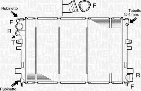 Magneti Marelli 350213102800 - Radiators, Motora dzesēšanas sistēma ps1.lv