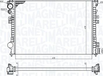 Magneti Marelli 350213102700 - Radiators, Motora dzesēšanas sistēma ps1.lv