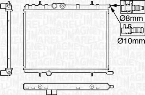 Magneti Marelli 350213119900 - Radiators, Motora dzesēšanas sistēma ps1.lv