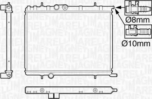 Magneti Marelli 350213119800 - Radiators, Motora dzesēšanas sistēma ps1.lv