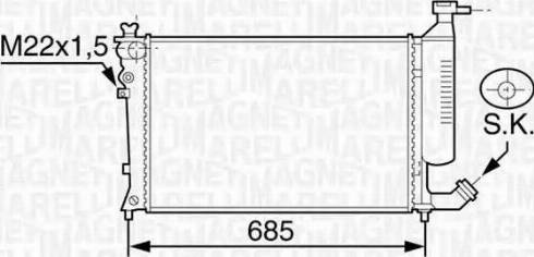 Magneti Marelli 350213119200 - Radiators, Motora dzesēšanas sistēma ps1.lv