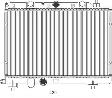 Magneti Marelli 350213114100 - Radiators, Motora dzesēšanas sistēma ps1.lv