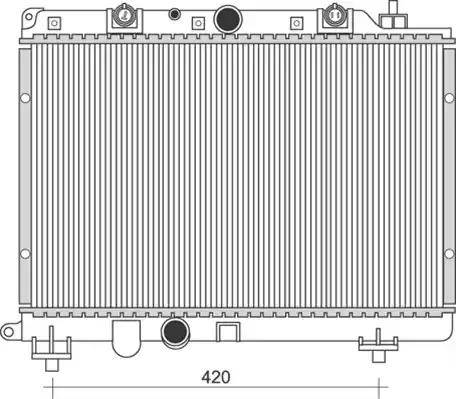 Magneti Marelli 350213114200 - Radiators, Motora dzesēšanas sistēma ps1.lv