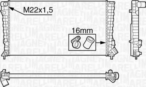 Magneti Marelli 350213118500 - Radiators, Motora dzesēšanas sistēma ps1.lv