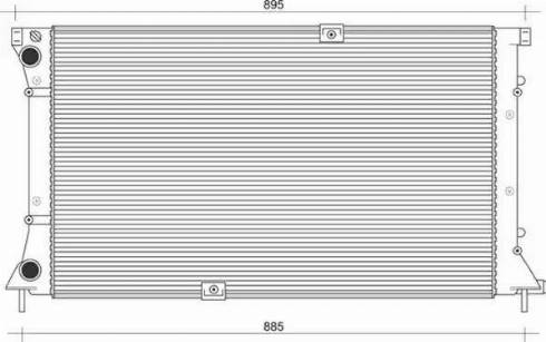 Magneti Marelli 350213113600 - Radiators, Motora dzesēšanas sistēma ps1.lv