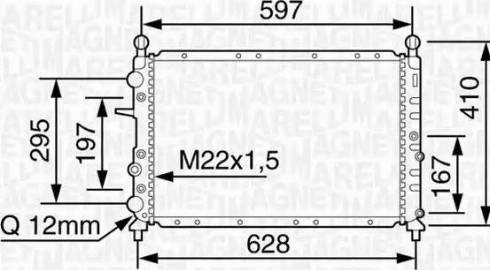 Magneti Marelli 350213117400 - Radiators, Motora dzesēšanas sistēma ps1.lv