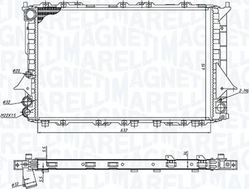 Magneti Marelli 350213189900 - Radiators, Motora dzesēšanas sistēma ps1.lv