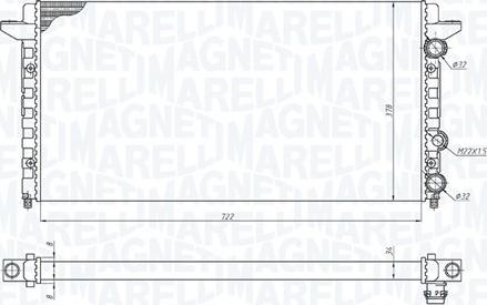 Magneti Marelli 350213189200 - Radiators, Motora dzesēšanas sistēma ps1.lv