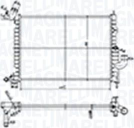 Magneti Marelli 350213184500 - Radiators, Motora dzesēšanas sistēma ps1.lv