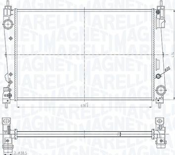 Magneti Marelli 350213184300 - Radiators, Motora dzesēšanas sistēma ps1.lv