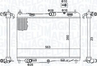 Magneti Marelli 350213184700 - Radiators, Motora dzesēšanas sistēma ps1.lv