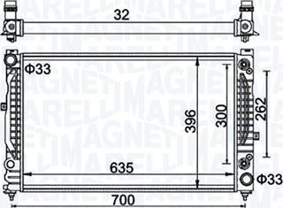 Magneti Marelli 350213185500 - Radiators, Motora dzesēšanas sistēma ps1.lv