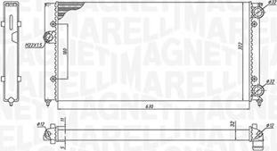 Magneti Marelli 350213185300 - Radiators, Motora dzesēšanas sistēma ps1.lv