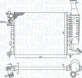 Magneti Marelli 350213186300 - Radiators, Motora dzesēšanas sistēma ps1.lv