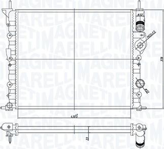 Magneti Marelli 350213180400 - Radiators, Motora dzesēšanas sistēma ps1.lv