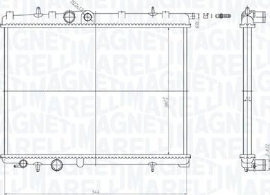 Magneti Marelli 350213180500 - Radiators, Motora dzesēšanas sistēma ps1.lv