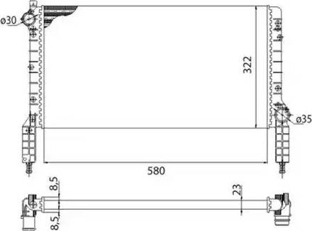 Magneti Marelli 350213180003 - Radiators, Motora dzesēšanas sistēma ps1.lv