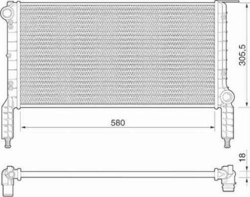 Magneti Marelli 350213181000 - Radiators, Motora dzesēšanas sistēma ps1.lv