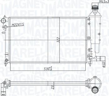 Magneti Marelli 350213181300 - Radiators, Motora dzesēšanas sistēma ps1.lv