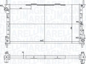 Magneti Marelli 350213181200 - Radiators, Motora dzesēšanas sistēma ps1.lv