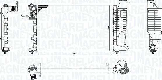 Magneti Marelli 350213188400 - Radiators, Motora dzesēšanas sistēma ps1.lv