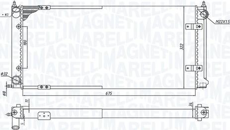 Magneti Marelli 350213188300 - Radiators, Motora dzesēšanas sistēma ps1.lv