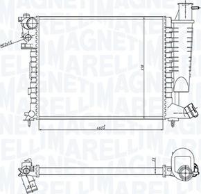 Magneti Marelli 350213183400 - Radiators, Motora dzesēšanas sistēma ps1.lv