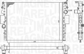 Magneti Marelli 350213183800 - Radiators, Motora dzesēšanas sistēma ps1.lv