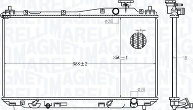 Magneti Marelli 350213182700 - Radiators, Motora dzesēšanas sistēma ps1.lv