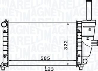 Magneti Marelli 350213187100 - Radiators, Motora dzesēšanas sistēma ps1.lv