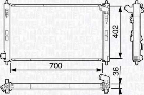 Magneti Marelli 350213134900 - Radiators, Motora dzesēšanas sistēma ps1.lv