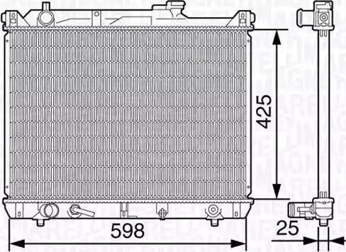 Magneti Marelli 350213136800 - Radiators, Motora dzesēšanas sistēma ps1.lv