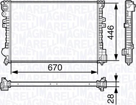 Magneti Marelli 350213131400 - Radiators, Motora dzesēšanas sistēma ps1.lv