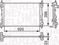 Magneti Marelli 350213131600 - Radiators, Motora dzesēšanas sistēma ps1.lv