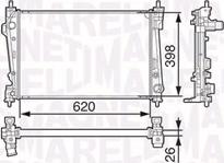 Magneti Marelli 350213131200 - Radiators, Motora dzesēšanas sistēma ps1.lv