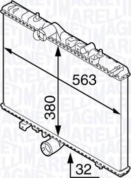 Magneti Marelli 350213138300 - Radiators, Motora dzesēšanas sistēma ps1.lv