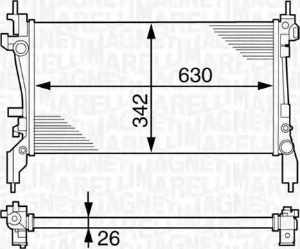 Magneti Marelli 350213129900 - Radiators, Motora dzesēšanas sistēma ps1.lv