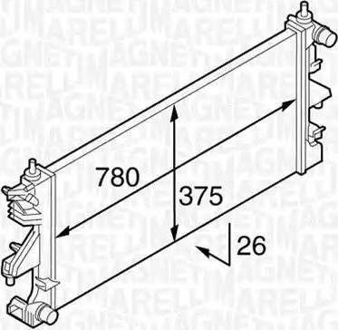 Magneti Marelli 350213129400 - Radiators, Motora dzesēšanas sistēma ps1.lv