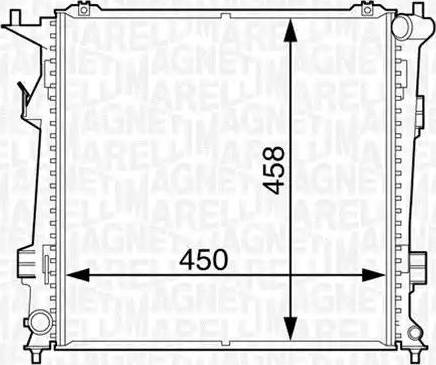 Magneti Marelli 350213129100 - Radiators, Motora dzesēšanas sistēma ps1.lv