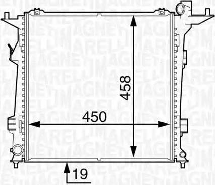 Magneti Marelli 350213129200 - Radiators, Motora dzesēšanas sistēma ps1.lv