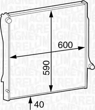 Magneti Marelli 350213124500 - Radiators, Motora dzesēšanas sistēma ps1.lv