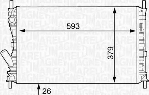 Magneti Marelli 350213124100 - Radiators, Motora dzesēšanas sistēma ps1.lv