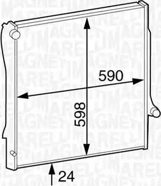 Magneti Marelli 350213125900 - Radiators, Motora dzesēšanas sistēma ps1.lv