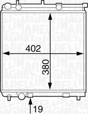 Magneti Marelli 350213125800 - Radiators, Motora dzesēšanas sistēma ps1.lv