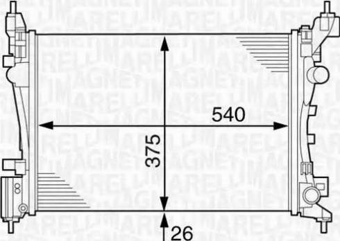 Magneti Marelli 350213126500 - Radiators, Motora dzesēšanas sistēma ps1.lv