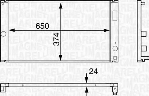 Magneti Marelli 350213126600 - Radiators, Motora dzesēšanas sistēma ps1.lv