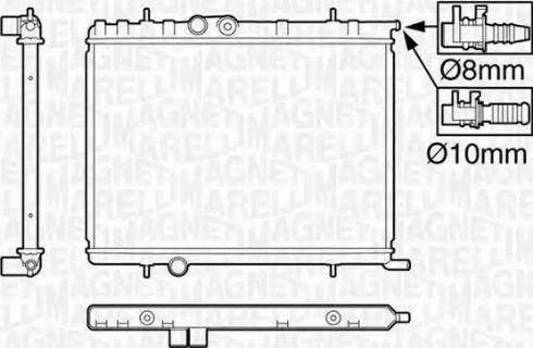 Magneti Marelli 350213120009 - Radiators, Motora dzesēšanas sistēma ps1.lv