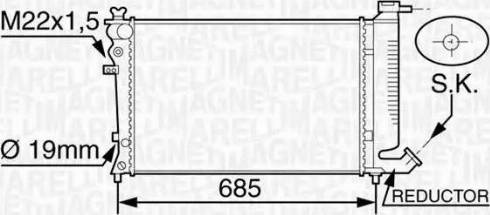 Magneti Marelli 350213120200 - Radiators, Motora dzesēšanas sistēma ps1.lv