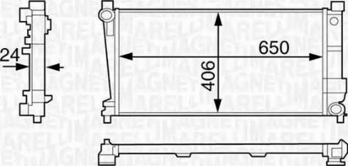 Magneti Marelli 350213121900 - Radiators, Motora dzesēšanas sistēma ps1.lv