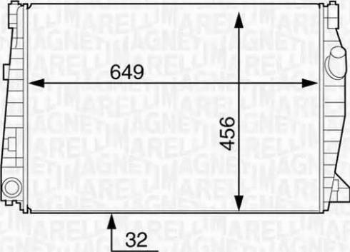 Magneti Marelli 350213128900 - Radiators, Motora dzesēšanas sistēma ps1.lv